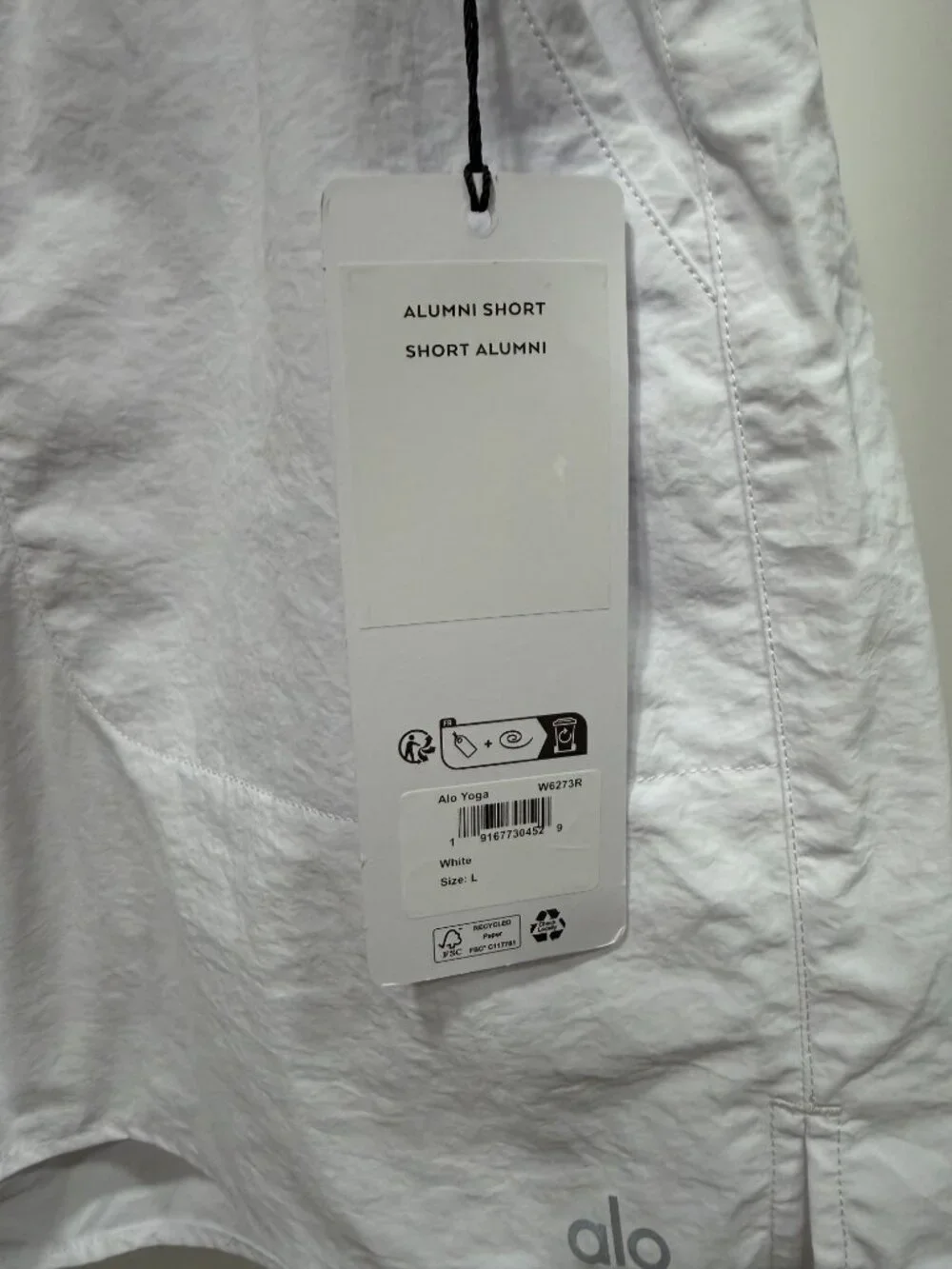 Alo ALumni Shorts - White